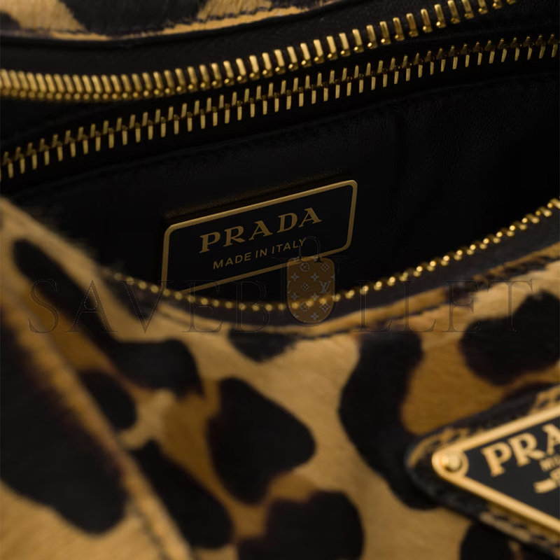 PRADA AIMÈE MEDIUM PRINTED LEATHER SHOULDER BAG 1BC229 (31*18*10cm)